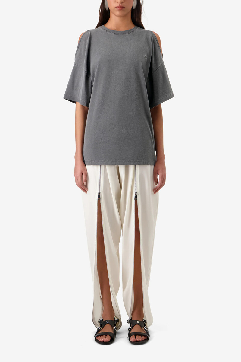 REMERA OPEN SHOULDER Gris