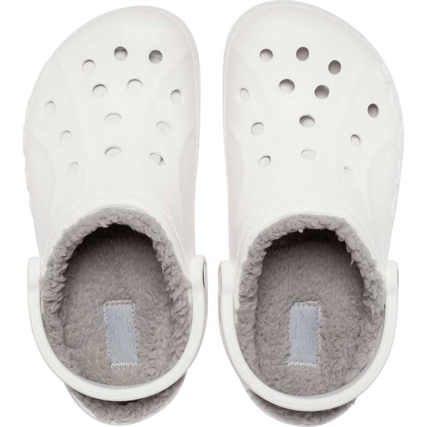 Crocs Baya Lined Clog - Unisex White/light Grey