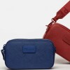 Bandolera Penny En Efecto Cuero Zaffiano Azul