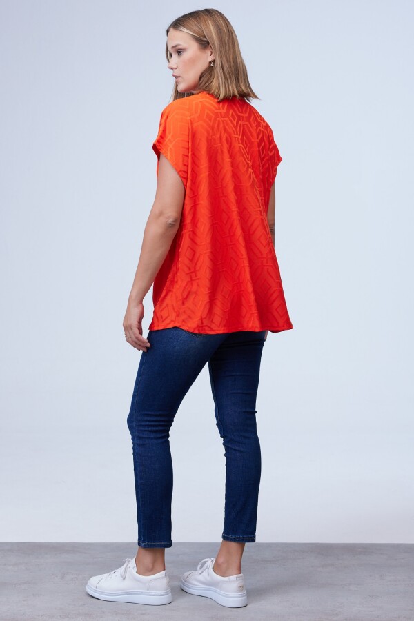Blusa Labrada Oversize ANARANJADO