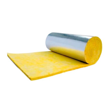 Lana de vidrio aluminio 2 cm espesor 1.2m ancho aislante termo-acústico Lana de vidrio aluminio 2 cm espesor 1.2m ancho aislante termo-acústico