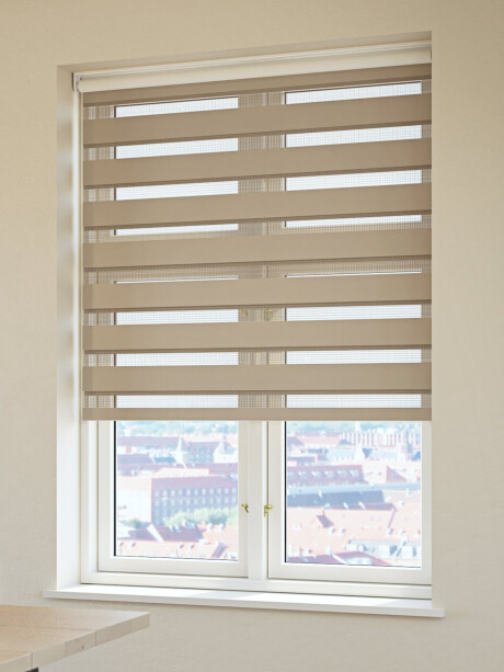 Cortina enrollable doble FEMRIS 90x180cm topo Cortina enrollable doble FEMRIS 90x180cm topo