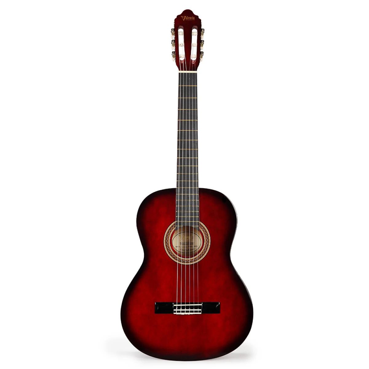 GUITARRA CLÁSICA VALENCIA VC104 ROJO 