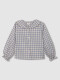 Pijama De Cuadro Vichy Gris Azulado