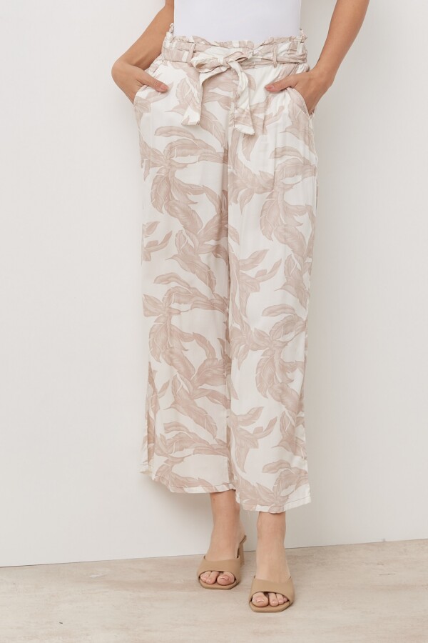 Pantalon Lazo BEIGE/MULTI