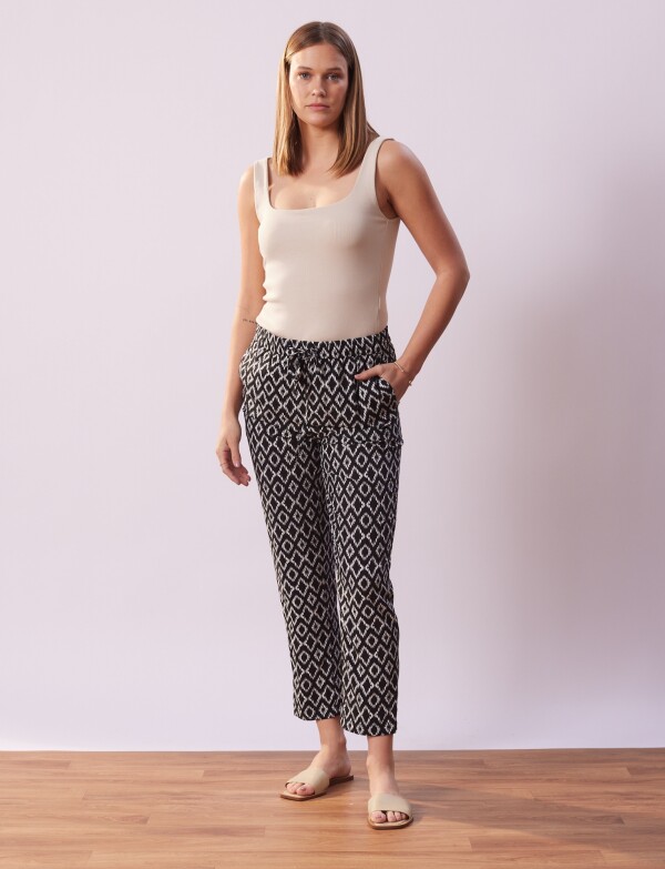 Pantalon Pull On NEGRO/CRUDO