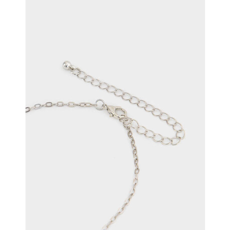 Collar De Metal Plateado