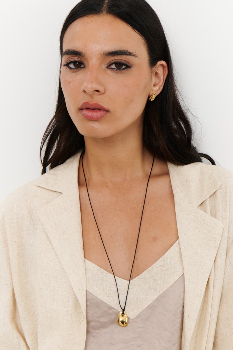 COLGANTE METAL STONE ORO