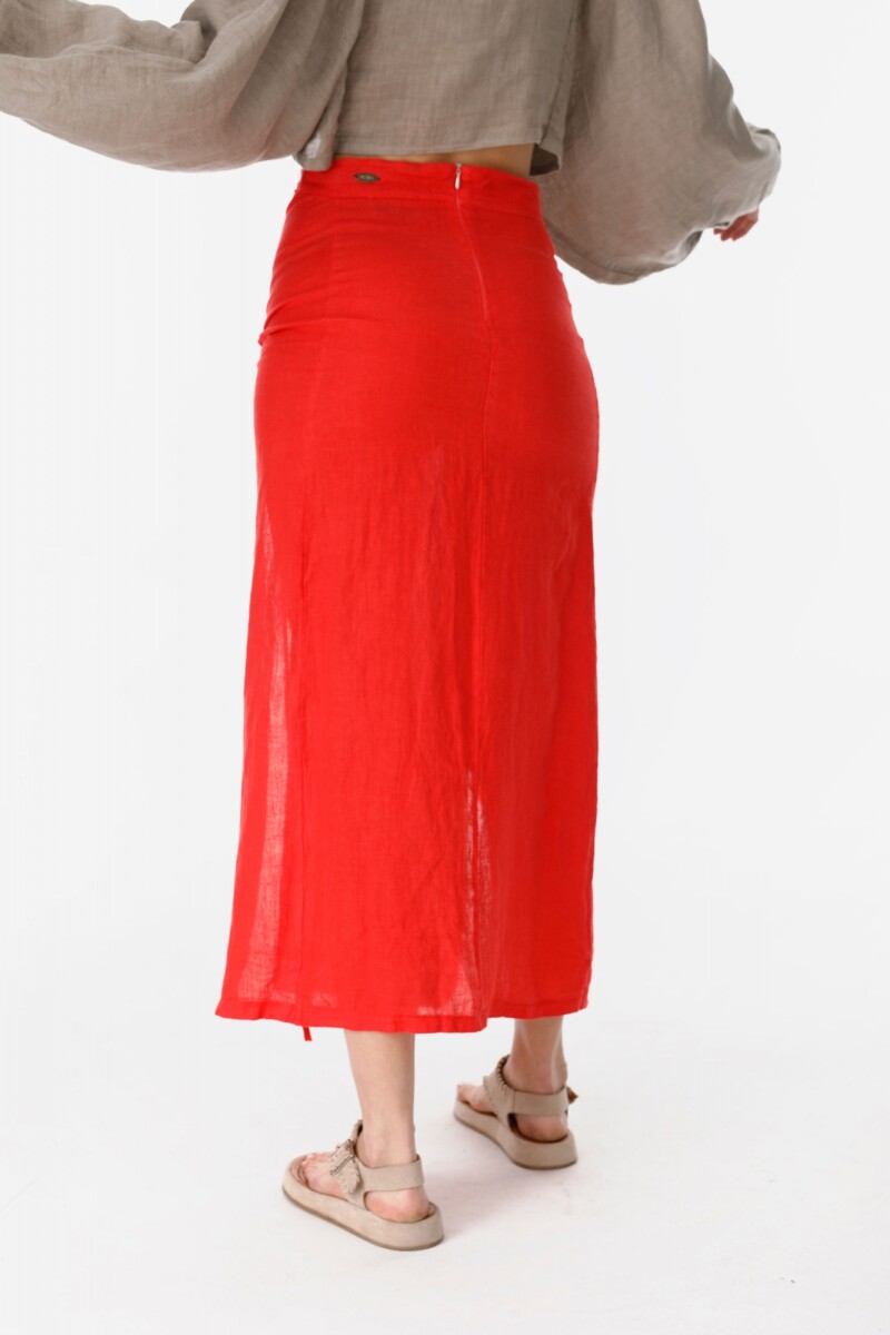 Falda Jareta Rojo