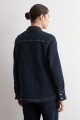 Camisa de jean jean oscuro