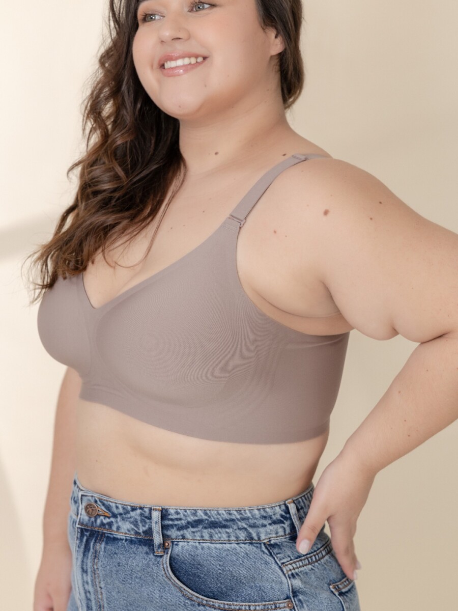 Top sin Costuras. - Marrón 