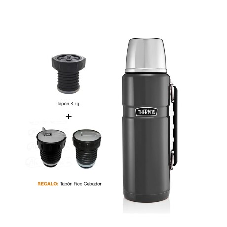 Termo Acero 1.2 Lts Marca Thermos King Gris