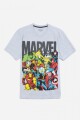 Remera m/c Marvel GRIS MELANGE