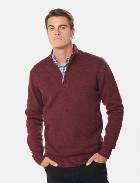 BUZO DE LANA DE ABRIGO Bordo