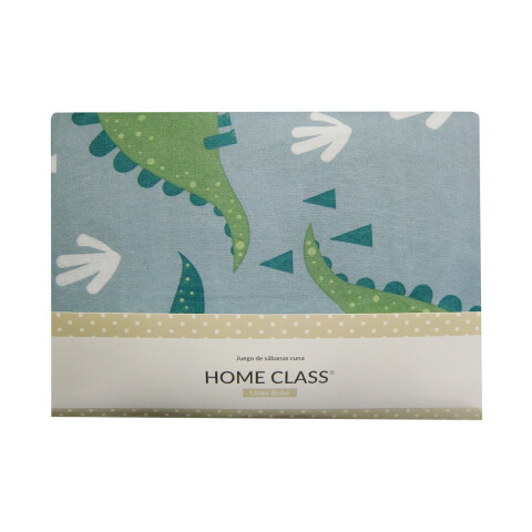 Juego De Sábanas Para Cuna Bebé Estampado Home Class Dinosaurio
