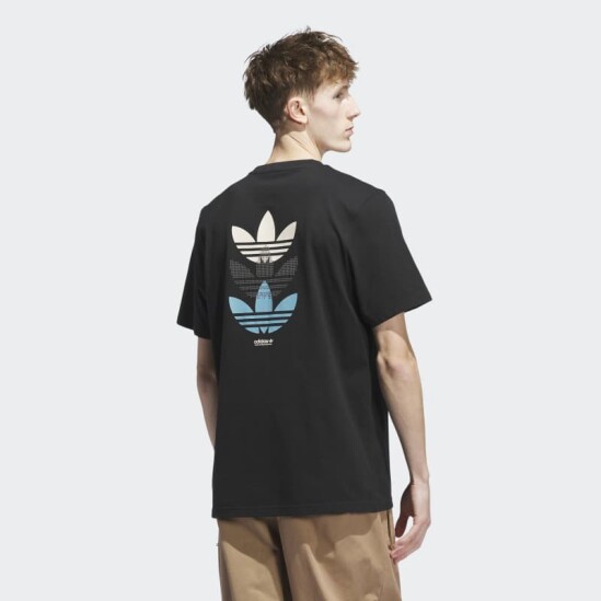Remera Adidas Triple Trifolio Skateboarding Negro