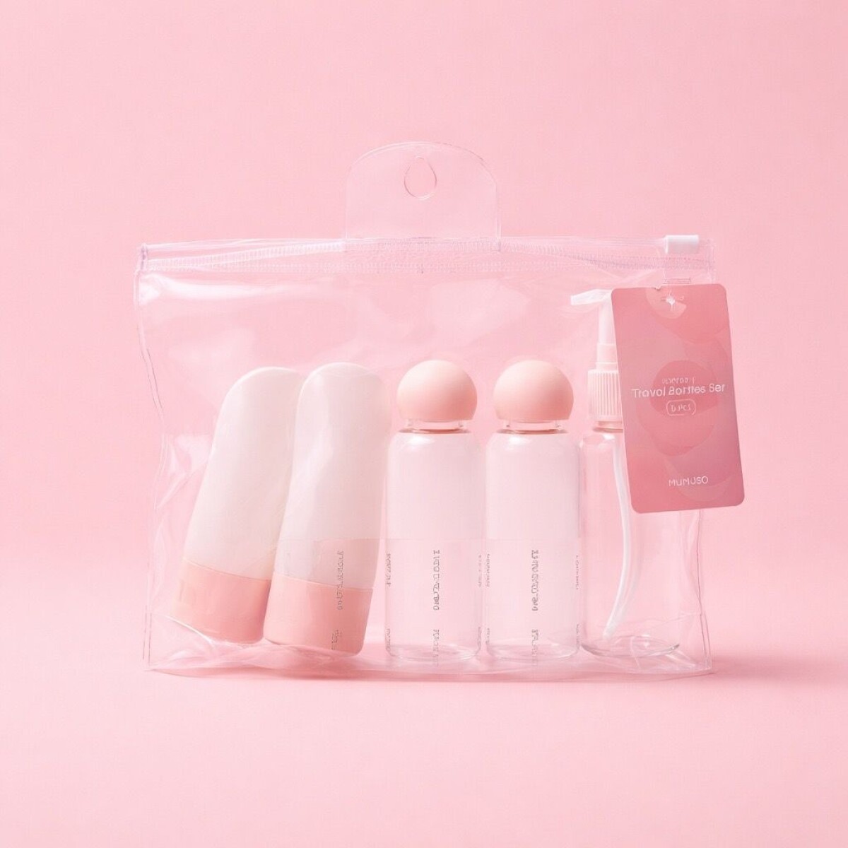 SET DE BOTELLAS DE VIAJE PORTÁTILES (6 PIEZAS) 