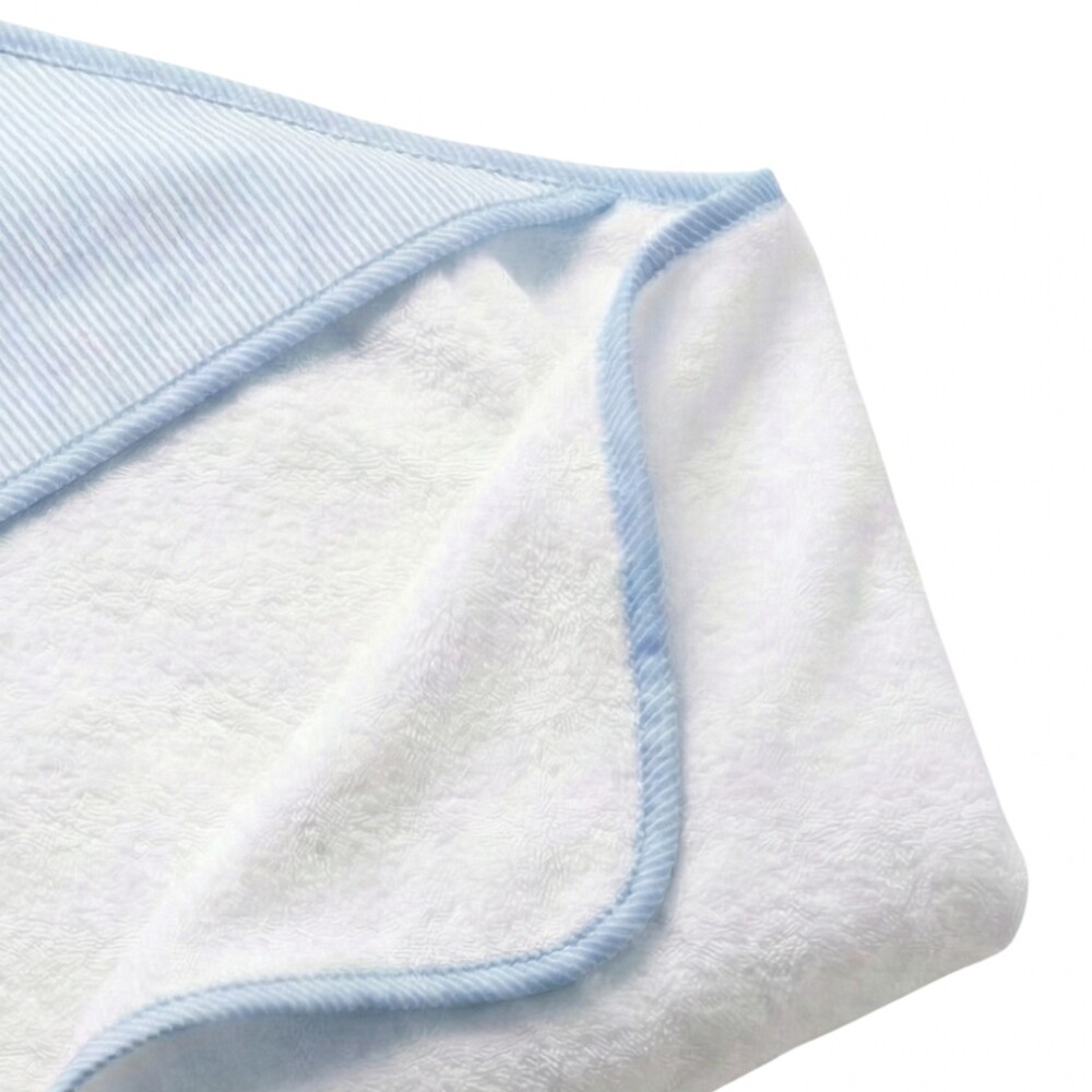 Toalla 80x80cm con Capucha - Clasic Pilar Celeste