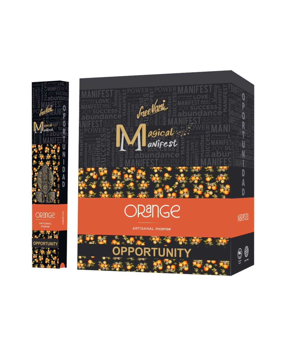 INCIENSO SREE VANI - MANIFIESTO CAJA X12 - Naranja 