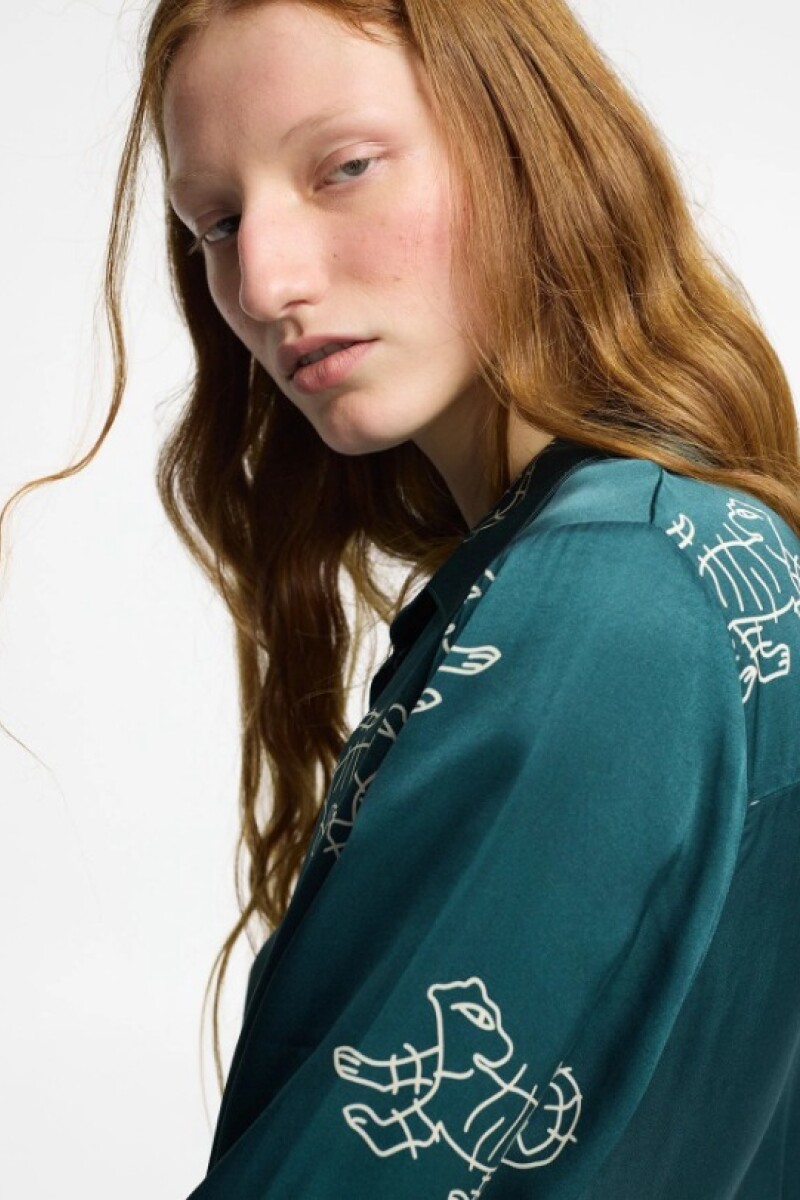 MARTI SHIRT Verde Petroleo