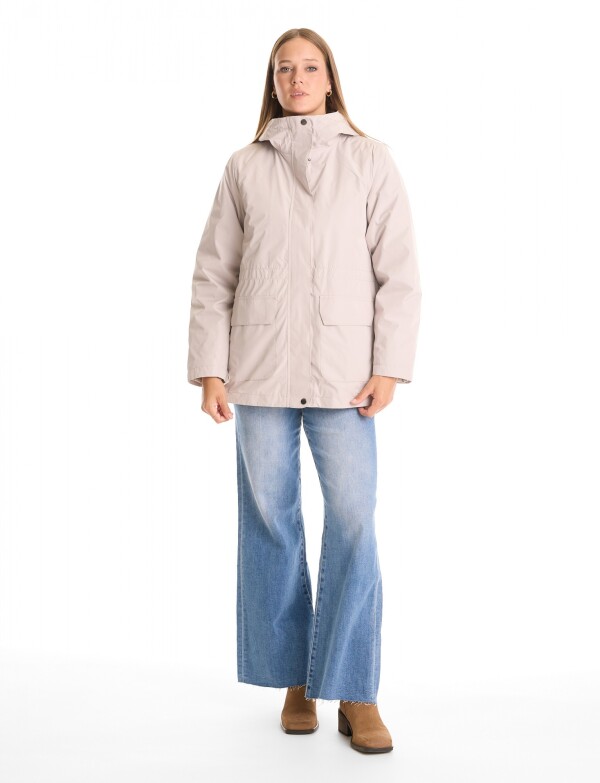 Campera Abrigo 3 En 1 BEIGE CLARO