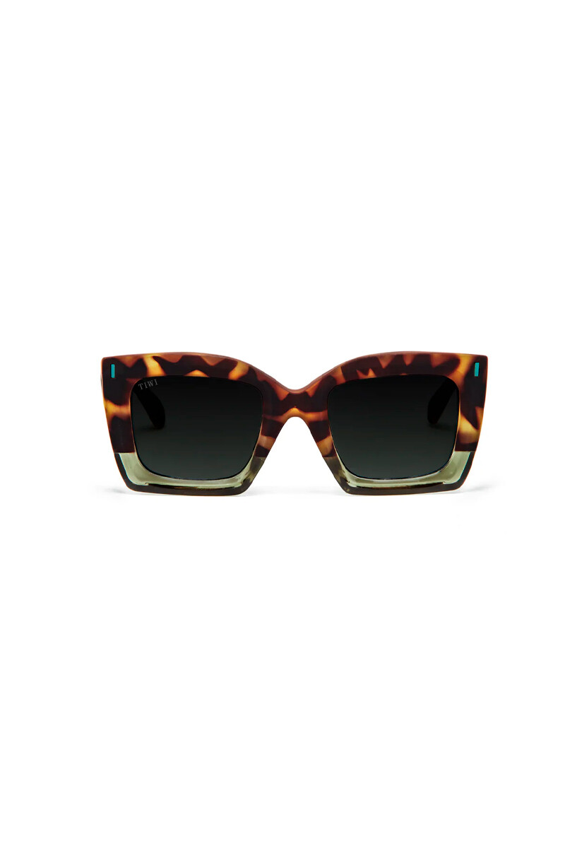 Lentes Tiwi Mali Bicolor Green Tortoise/shiny Green With Green Gradient Lenses