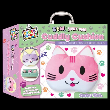 SEW YOUR OWN CUDDLY CUSHION KIT: CUTE CAT SEW YOUR OWN CUDDLY CUSHION KIT: CUTE CAT