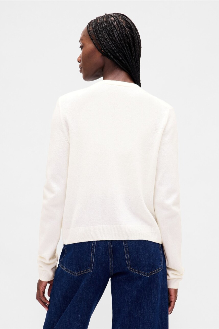 Saco Cashsoft Mujer Ivory Frost