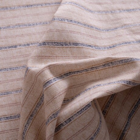 JUEGO SÁBANAS 1 PLAZA ALGODON-Y-POLIESTER NATURAL-BEIGE STRIPE BEIGE