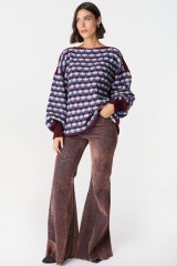 Sweater Wave Bordeaux