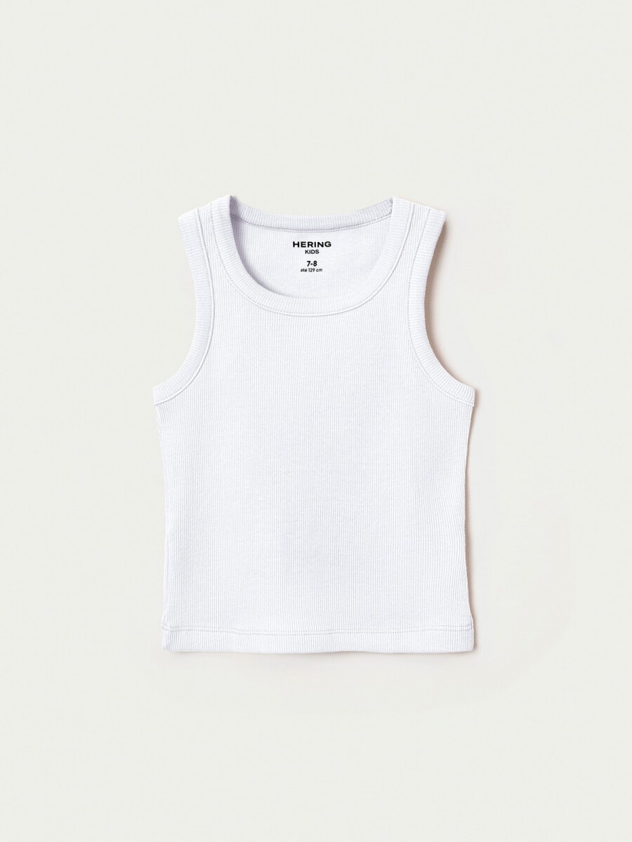 MUSCULOSA BÁSICA INFANTIL - BLANCO 