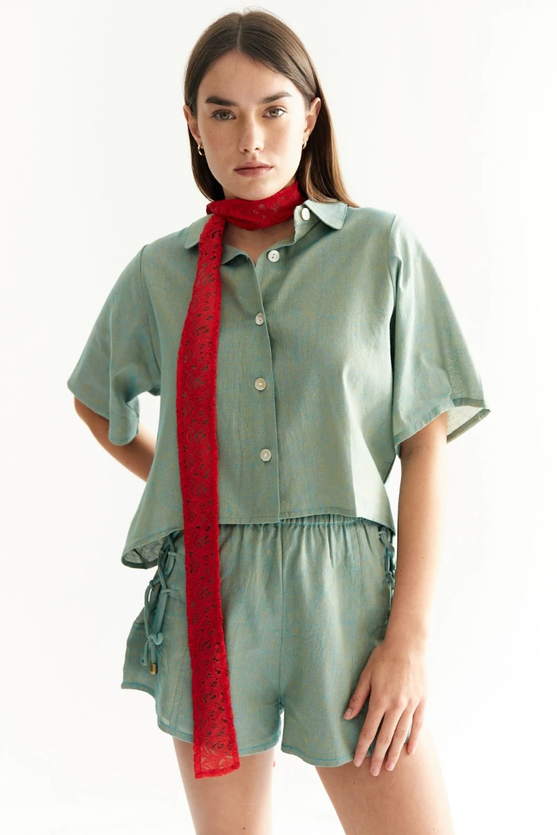 Camisa Isa verde s