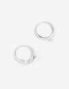 Sets Anillos Color Set De 2 Anillos Esmaltados Bañado En Plata - Plateado