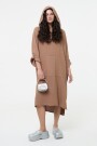 VESTIDO HOODIE Marron