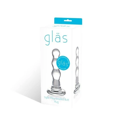 Plug Vidrio Triple PLay Beaded GLAS Plug Vidrio Triple PLay Beaded GLAS