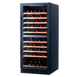 Enfriadora de vino Futura Plus FUT-EV110N vidrio negro 110 botellas negro