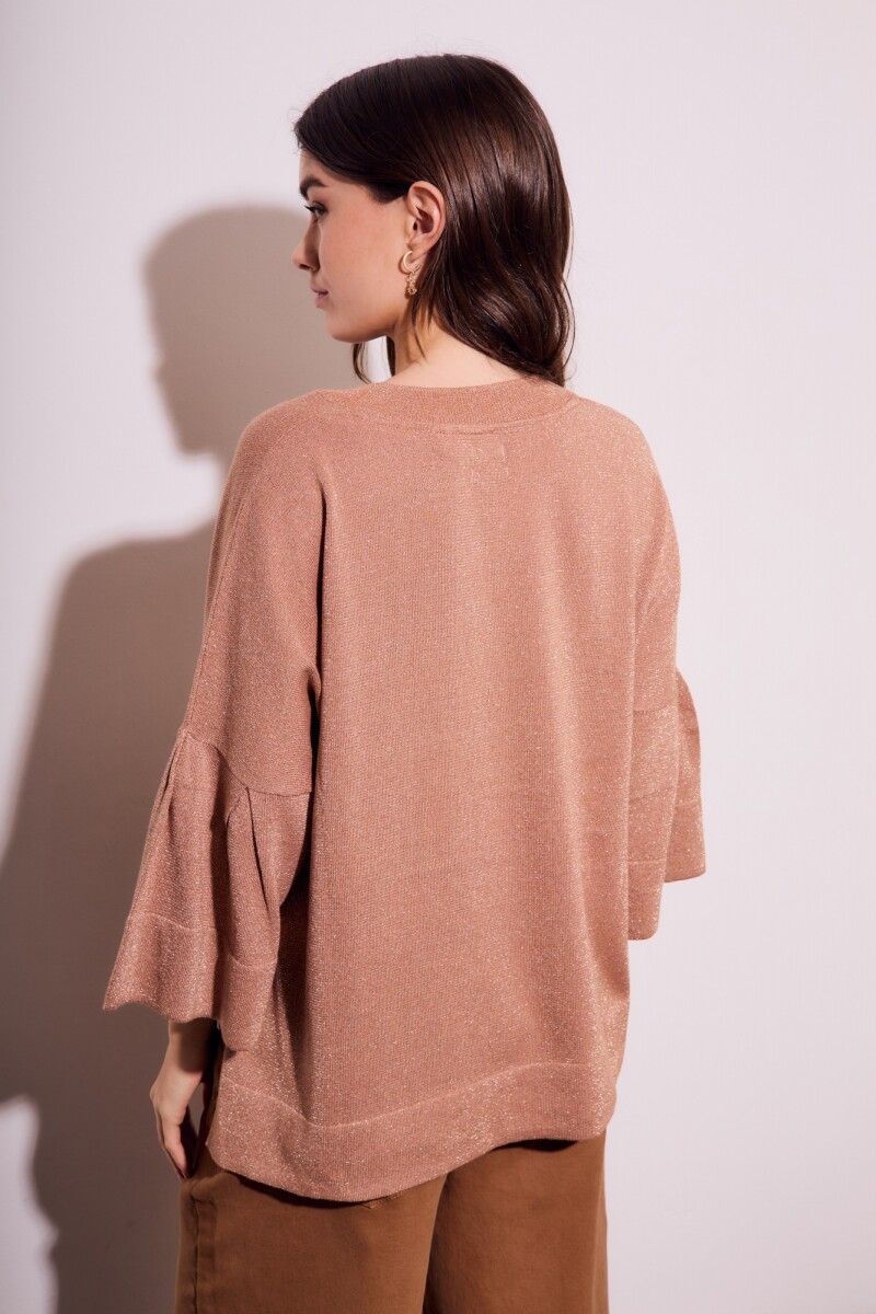 Sweater Manga Volado Mocha