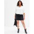 LS CROPPED SHIRT OPTIC WHITE