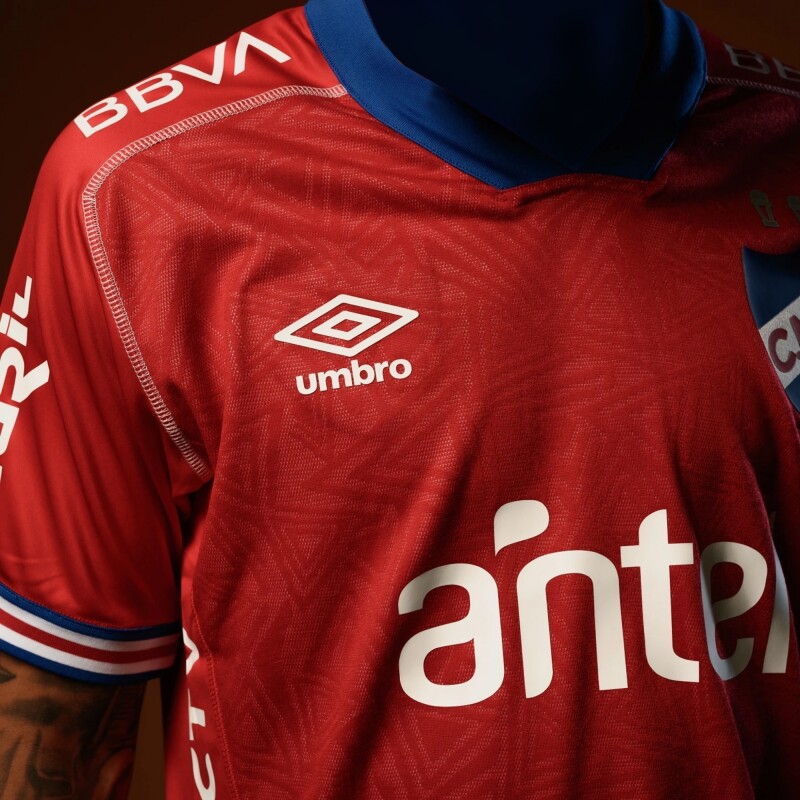 CAMISETA NACIONAL OFICIAL AWAY 1 REVERSIBLE JR ROJO/BCO