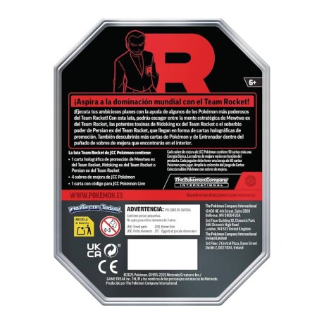 Pokémon Lata Equipo Rocket - Persian EX Pokémon Lata Equipo Rocket - Persian EX