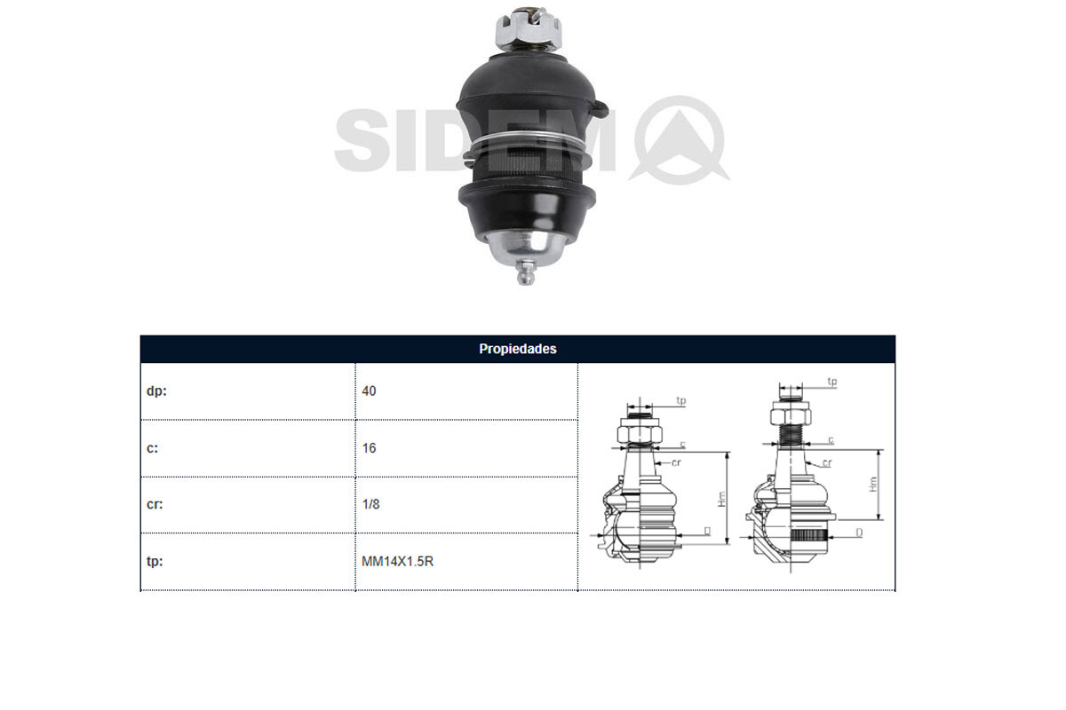 Rotula Del Mitsubishi L200 96-06 Der/Izq Rotula Del Mitsubishi L200 96-06 Der/Izq