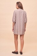 VESTIDO TALA STRIPED Beige Claro