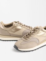 Zapatillas Running Rejilla dorado