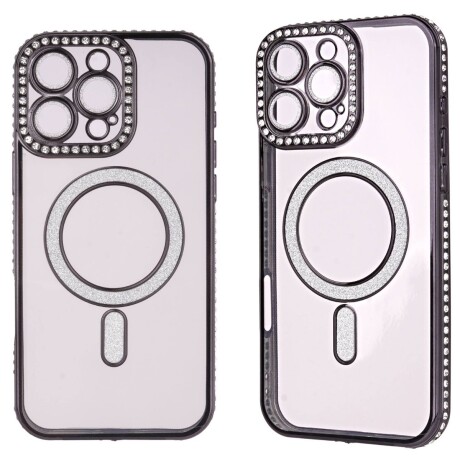 Protector strass Iphone 15 negro V01