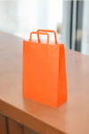Bolsa lisa acuario 22x10x30 cm NARANJA