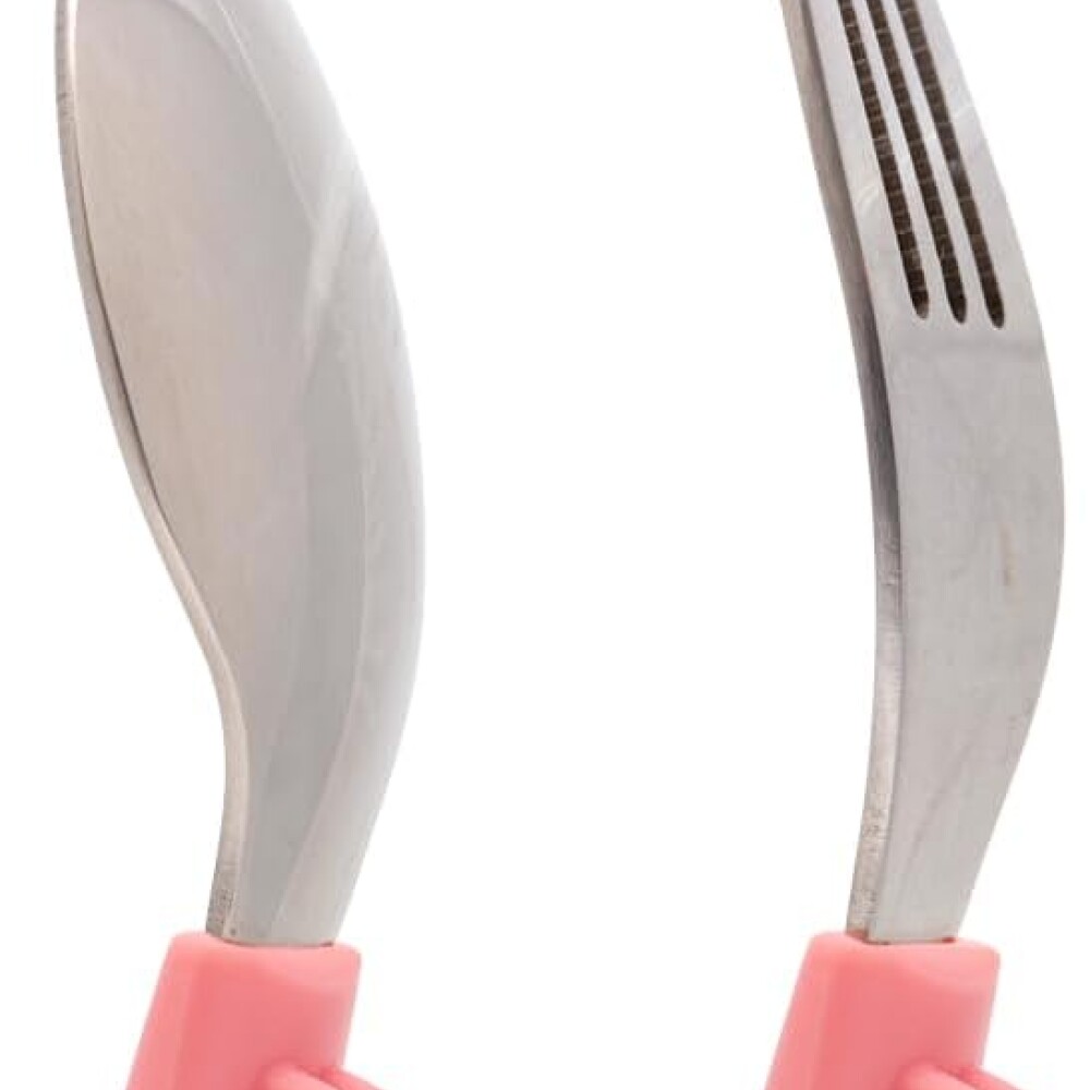 Set cubiertos metal ZOO BUBA rosa