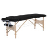 Cama Camilla Masajes Portatil Plegable 2 Secciones Negro