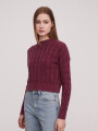 Sweater Linni Bordeaux Oscuro