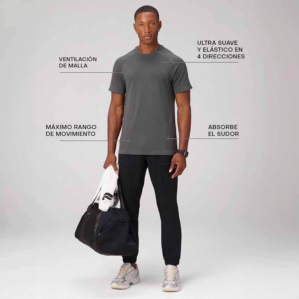 Polo Manga Corta Fit The Training Day Tee Hombre Onyx