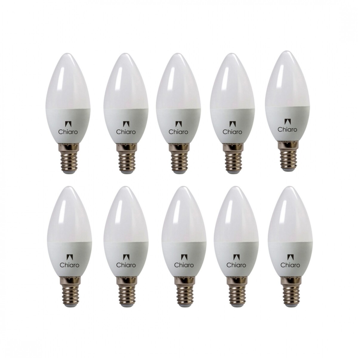 Pack x10 pcs Lampara LED Vela, E14 6W - Luz Fría 